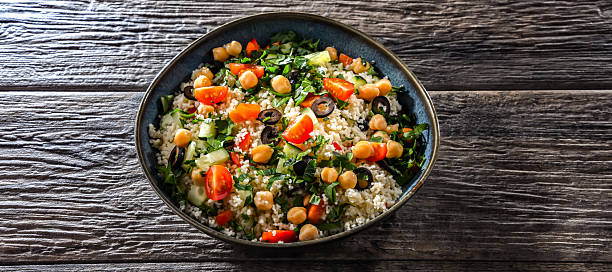 istock A plate of couscous served with vegetables and chickpeas 2213522112