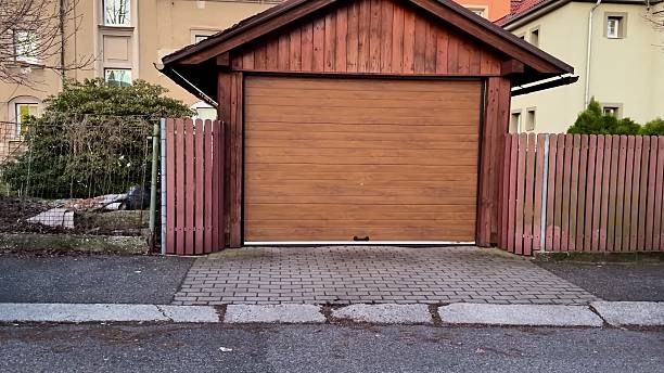 istock An Impressive Rustic Wooden Garage Displaying Modern Architectural Features and Style 2213525679