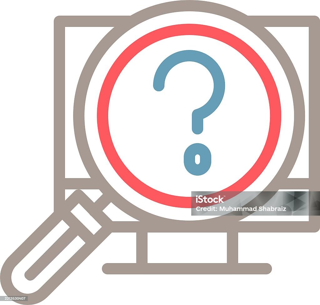 Problem Framing Line Multi Color Stock Illustration - Download Image ...