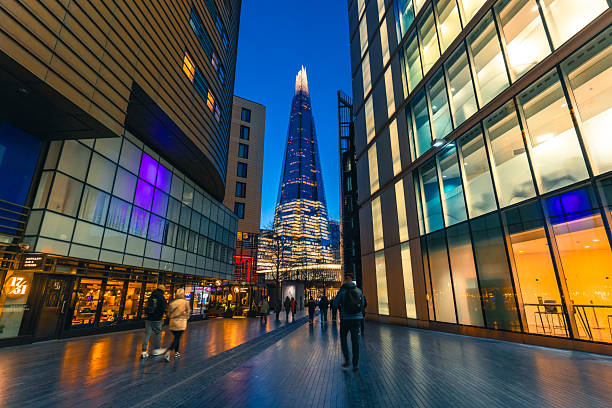 istock Evening cityscape with iconic shard building 2213534640