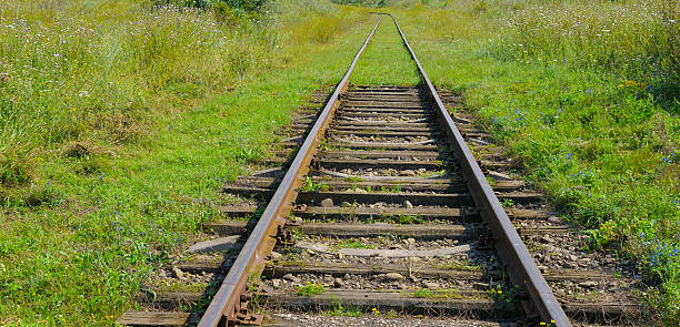 istock Old abandoned railway in the countryside. 2213535620