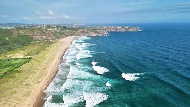 istock Experience the tranquil and peaceful coastal waves at a beautiful scenic beach destination 2213538791