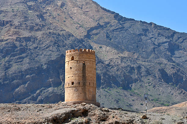 istock Watch tower ruins in Hajar mountains 2213544128