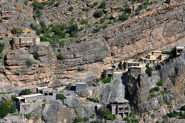 Village in the mountains, Jebel Akhdar mountains, Sultanate of Oman