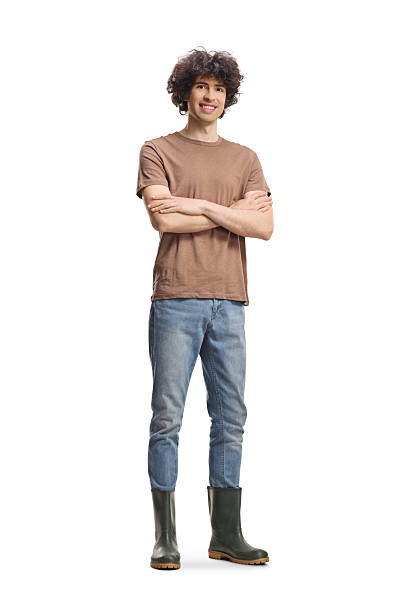 istock Guy wearing garden rubber boots 2213547171