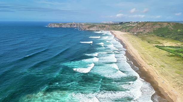 istock A Serene Coastal Landscape featuring Turquoise Waves and an Impressive Scenic Viewpoint 2213554436