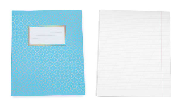 istock Open and closed notebook on white background. School stationery 2213555233