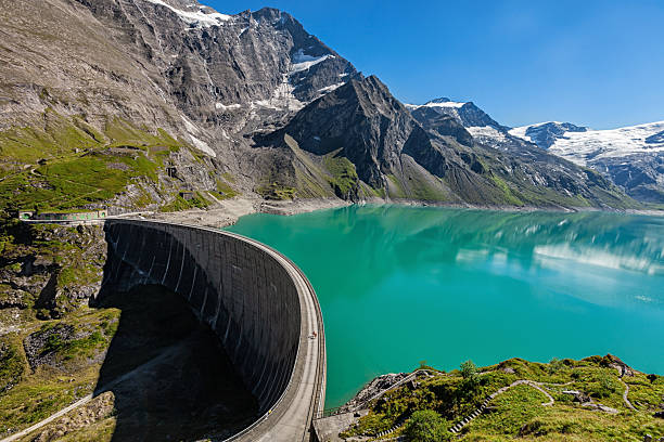 istock People walking on empty Stausee Mooserboden Dam, Kaprun, Austria 2213565826