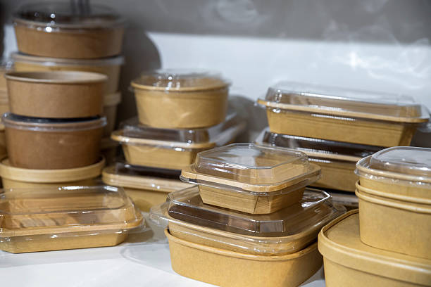 istock Large quantity of disposable food containers with lids 2213574641
