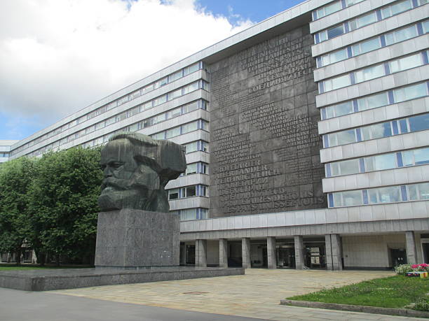 istock Karl Marx Monument in Chemnitz, Saxony, Germany 2213578178
