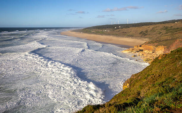 istock Beach in Nazare, Portugal. 2213584918