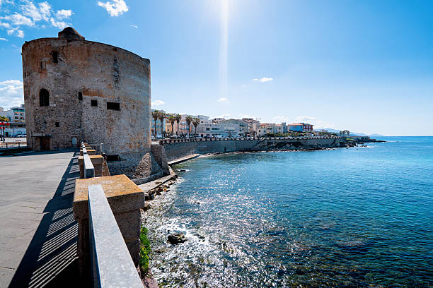 istock Alghero seafront with Bastioni, Sardinia, Italy 2213587431
