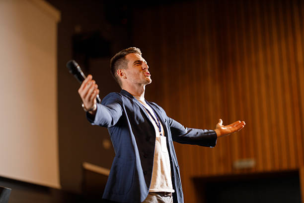 istock Motivational Speaker Engaging with Audience 2213615223