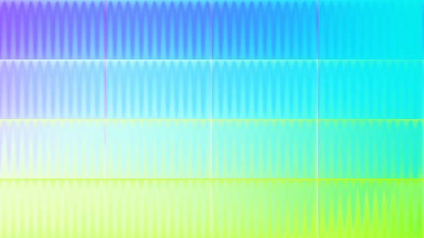 istock Green and blue frosted ribbed glass texture background 2213625380