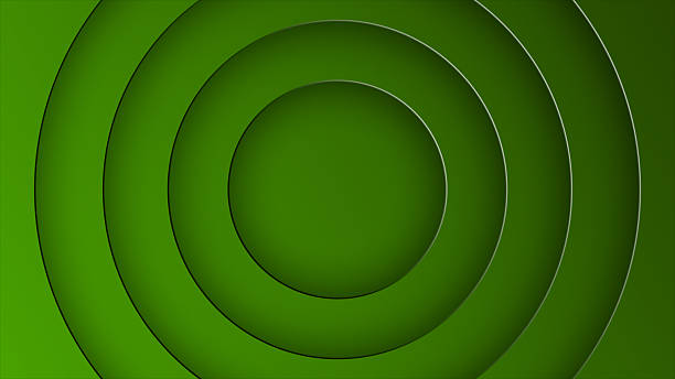 simple minimalistic circles paper cut background, intro background