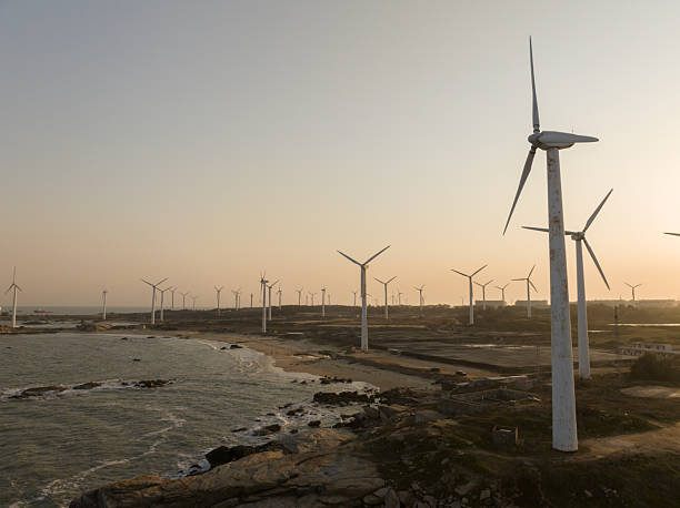 istock Wind turbines at the seaside 2213649021