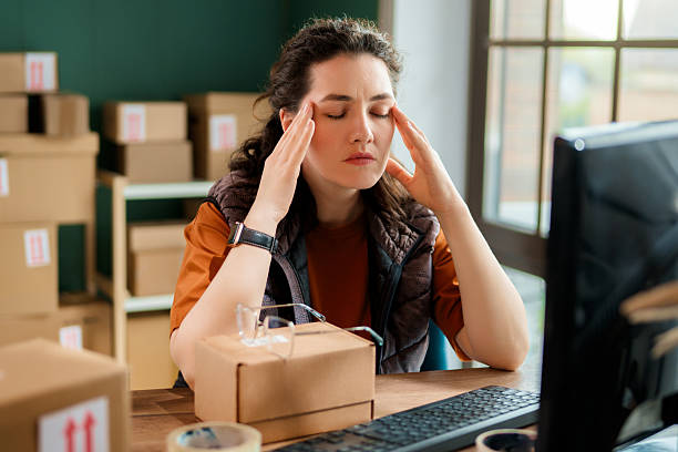 istock Woman working in a warehouse. 2213649164