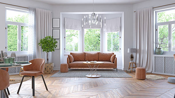 istock Scandinavian living room with natural light 2213663644