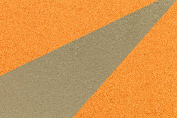 istock Texture old craft orange and brown paper background, macro. Structure vintage abstract cardboard 2213665606