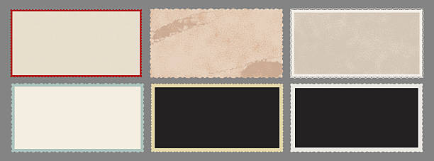 istock Vintage Old Textured Photo Paper 16x9 format. Grunge background. Vector isolated illustration 2213666644