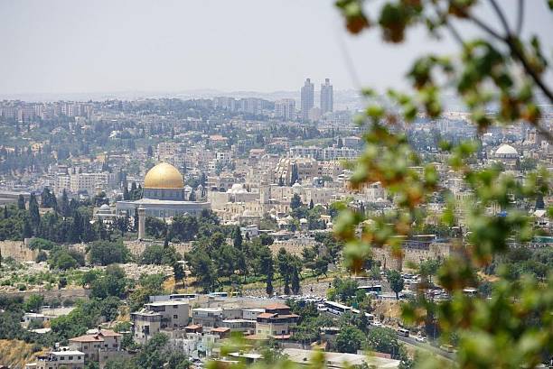 istock Jerusalem cityscape with Dome of the Rock. 2213673716