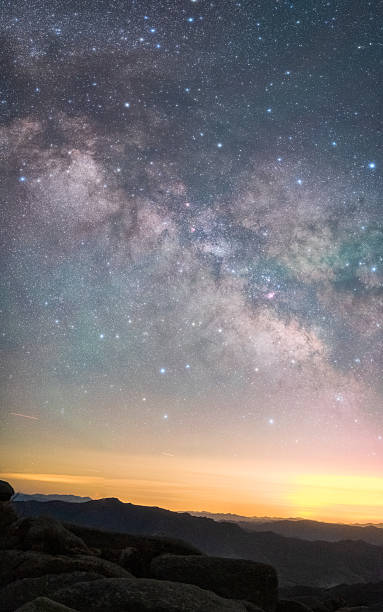 istock Starry night with the Milky Way Galaxy 2213673971