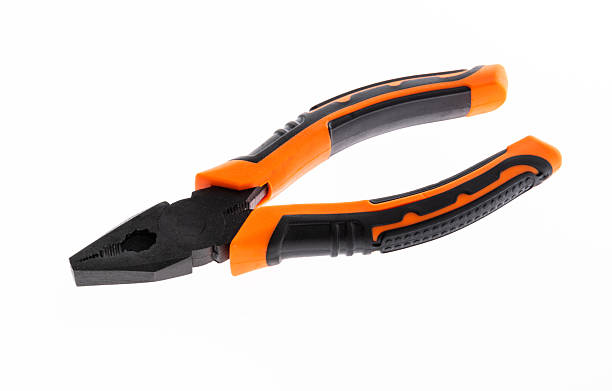 A pair of pliers on white background