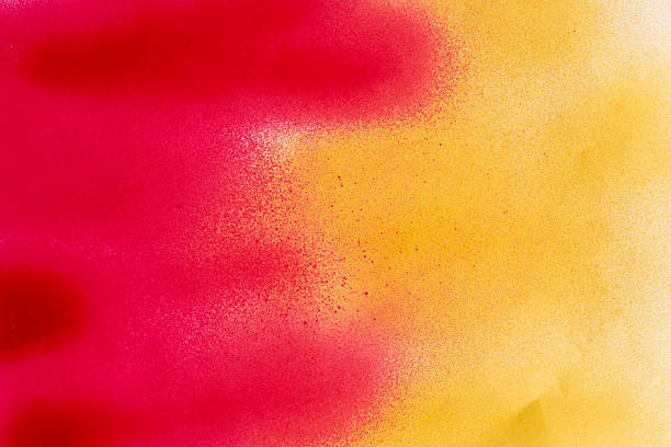 istock Red and yellow spray paint background 2213682074