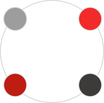 Circular Connection On Screen Circular Connection Diagram Stock Illustration - Download Image Now ...
