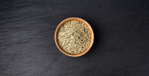 istock Shelled hemp seeds pile, peeled cannabis grains, marijuana kernels without peel 2213692777
