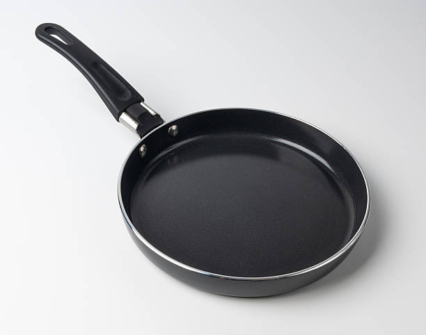 istock Small frying pan isolated, new non stick mini skillet, empty nonstick surface cookware, single egg pan, 2213693022
