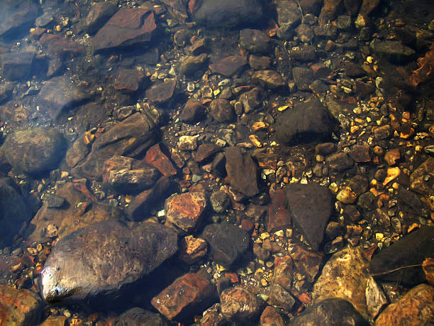 istock The surface of the river with stones 2213693776