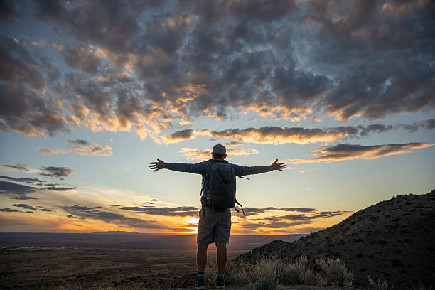 Along ridge crest, near Albuquerque, New Mexico