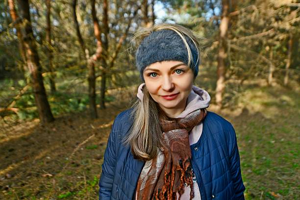 Two married couples with children went out in early spring for their first picnic in nature.
