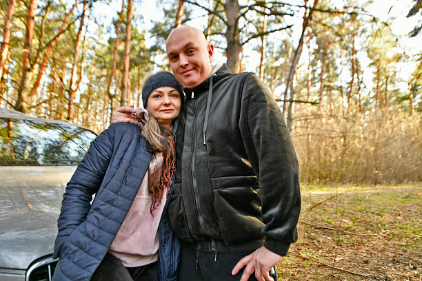 istock Two married couples with children went out in early. 2213705144