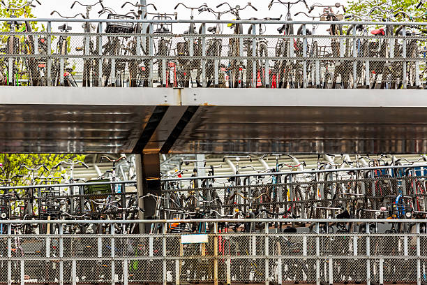 Bicycle station in Amsterdam
