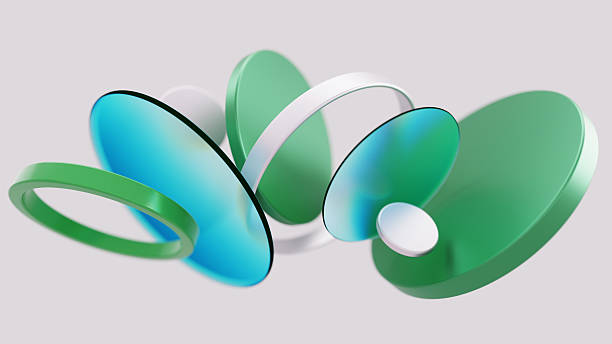 istock Abstract Concept of Geometric Composition Featuring Circular Shapes and Gradient Colors 2213714453