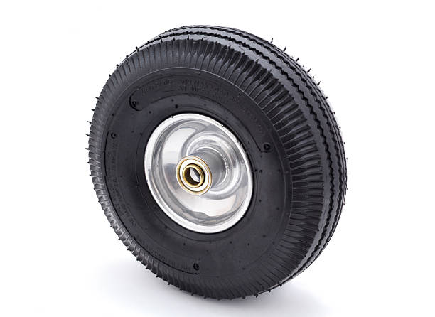 istock Tire And Wheel On White 2213720515