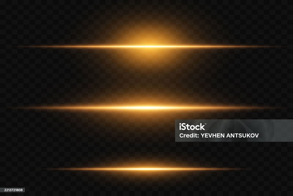 Line Rays Effect Speed Effect Lines Of Light Speed And Movement Neon Rays Vector Glare ...