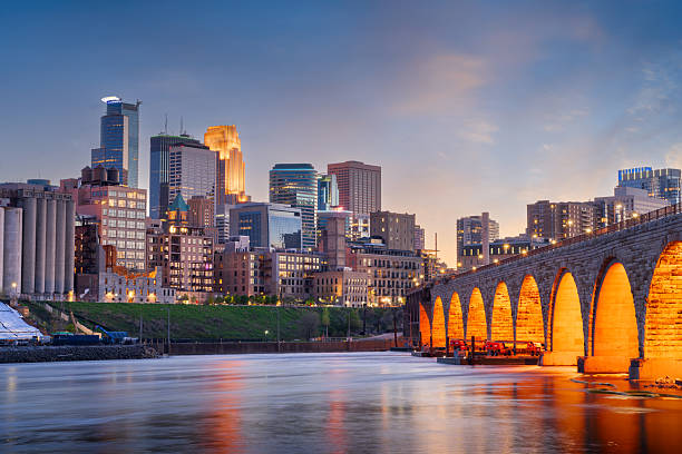 istock Minneapolis, Minnesota, USA Skyline at Dusk 2213721956