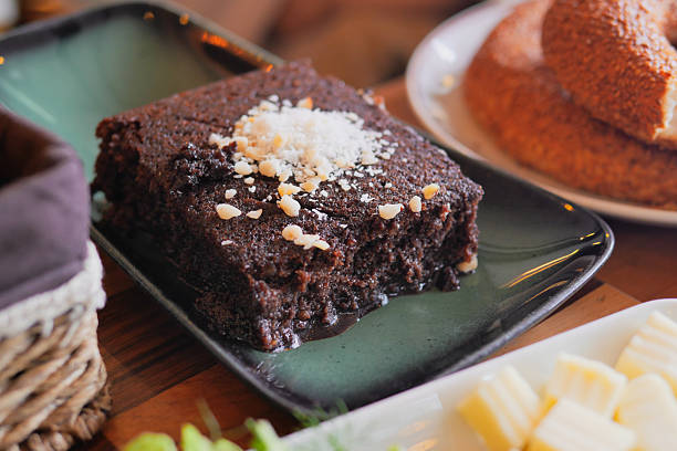 istock A Scrumptious Slice of Chocolate Cake Placed Elegantly on a Plate 2213722164