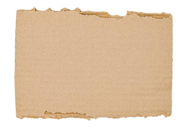 istock Torn Cardboard Piece Isolated on White Background 2213731958