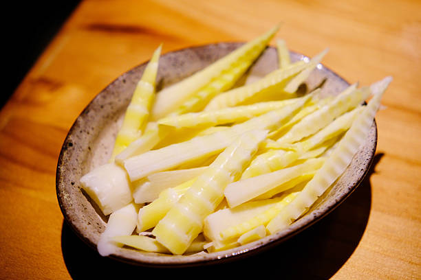 Bamboo shoot, raw vegetable food ingredient