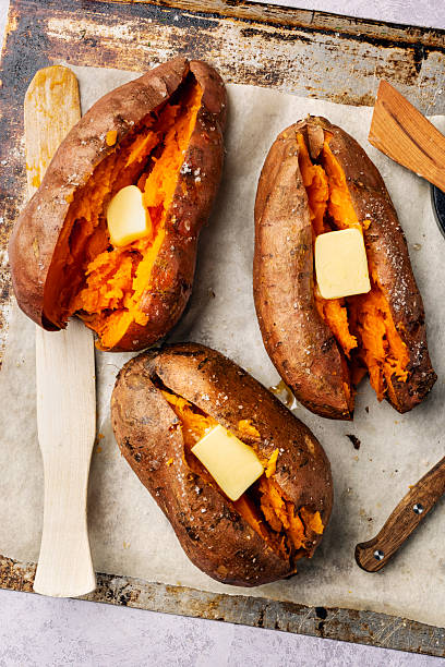 istock Baked sweet potatoes 2213735662