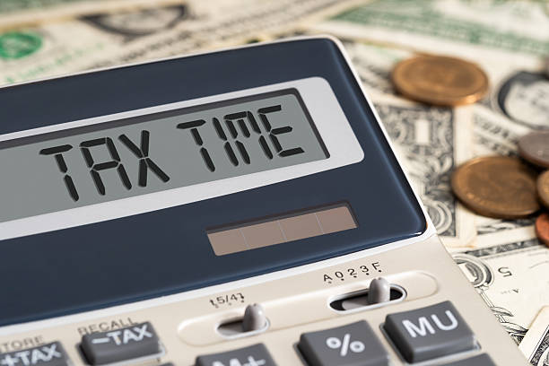 istock Tax Time message on calculator screen 2213737123