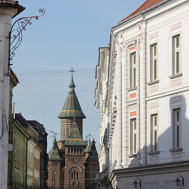 istock Orthodox cathedral rising above the streets 2213739746