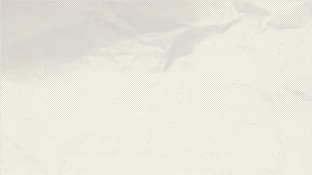 Vintage wrinkled ecru recycled paper texture. Realistic halftone vector background with imperfections.