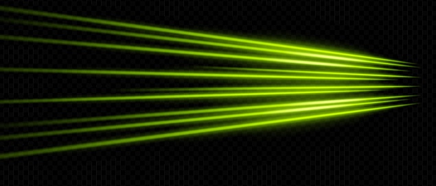 Rayos Visuales Ilustración de Suaves Rayos Verdes Que Se Extienden Sobre El Fondo ...