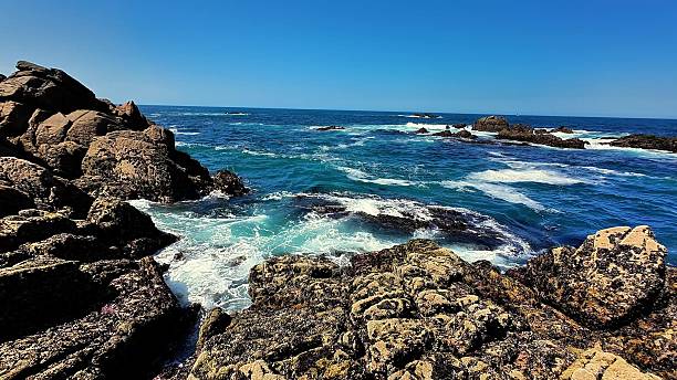 istock A Tranquil Coastal View featuring a beautiful Rocky Shoreline to admire and explore 2213744083