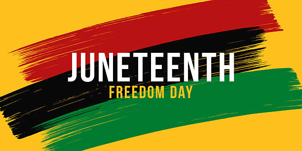 istock Juneteenth Independence Day Design with Brushes. For advertising, poster, banners, leaflets, card. 2213745024